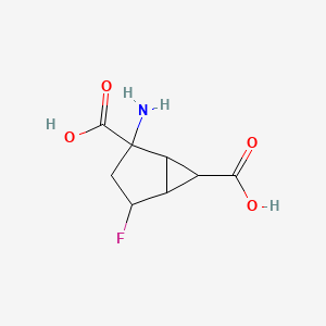 (1R,5R,6R)-2-Amino-4-fluorobicyclo[3.1.0]hexane-2,6-dicarboxylic acid