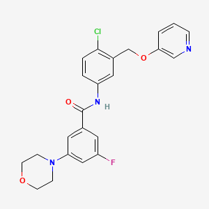 Benzamide, N-[4-chloro-3-[(3-pyridinyloxy)methyl]phenyl]-3-fluoro-5-(4-morpholinyl)-