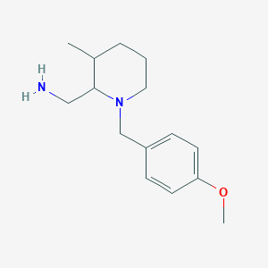 [cis-1-[(4-Methoxyphenyl)methyl]-3-methylpiperidin-2-yl]methanamine