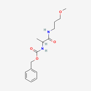 molecular formula C15H22N2O4 B15504101 benzyl N-[1-(3-methoxypropylamino)-1-oxopropan-2-yl]carbamate 