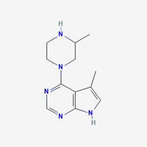 5-methyl-4-(3-methylpiperazin-1-yl)-7H-pyrrolo[2,3-d]pyrimidine