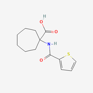 1-(Thiophene-2-carboxamido)cycloheptane-1-carboxylic acid