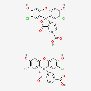 molecular formula C42H20Cl4O14 B15504134 5-(And-6)-carboxyl-2',7'-dichlorofluorescein 