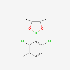 molecular formula C13H17BCl2O2 B15504141 2-(2,6-Dichloro-3-methylphenyl)-4,4,5,5-tetramethyl-1,3,2-dioxaborolane 