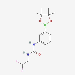 1-(2,2-Difluoro-ethyl)-3-[3-(4,4,5,5-tetramethyl-[1,3,2]dioxaborolan-2-yl)-phenyl]-urea