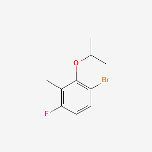 molecular formula C10H12BrFO B15504212 1-Bromo-4-fluoro-2-isopropoxy-3-methylbenzene 