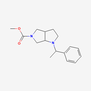 (3aR,6aR)-Methyl 1-((R)-1-phenylethyl)hexahydropyrrolo[3,4-b]pyrrole-5(1H)-carboxylate