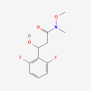 3-(2,6-Difluorophenyl)-3-hydroxy-N-methoxy-N-methylpropanamide