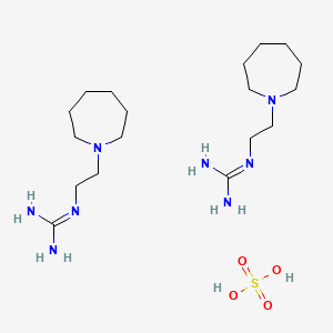 molecular formula C18H42N8O4S B15504260 2-[2-(azepan-1-yl)ethyl]guanidine;sulfuric acid CAS No. 7770-99-2