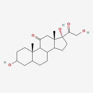 (10S,13S,17R)-3,17-dihydroxy-17-(2-hydroxyacetyl)-10,13-dimethyl-2,3,4,5,6,7,8,9,12,14,15,16-dodecahydro-1H-cyclopenta[a]phenanthren-11-one