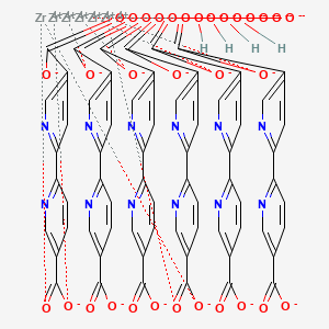 6-(5-carboxylatopyridin-2-yl)pyridine-3-carboxylate;oxygen(2-);zirconium(4+);tetrahydroxide