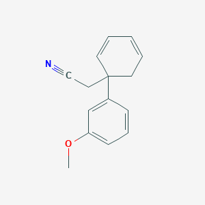 molecular formula C15H15NO B15504274 1-(3-Methoxyphenyl)phenylacetonitrile 