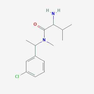 molecular formula C14H21ClN2O B15504279 2-Amino-N-((S)-1-(3-chlorophenyl)ethyl)-N,3-dimethylbutanamide 