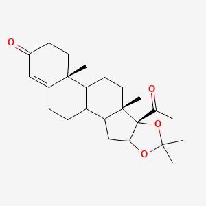 (8S,9S,13R)-8-acetyl-6,6,9,13-tetramethyl-5,7-dioxapentacyclo[10.8.0.02,9.04,8.013,18]icos-17-en-16-one