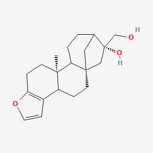 molecular formula C20H28O3 B15504311 (1S,12S,17R)-17-(hydroxymethyl)-12-methyl-8-oxapentacyclo[14.2.1.01,13.04,12.05,9]nonadeca-5(9),6-dien-17-ol 