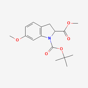 1-(tert-Butyl) 2-methyl 6-methoxyindoline-1,2-dicarboxylate