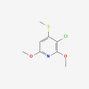 3-Chloro-2,6-dimethoxy-4-(methylthio)pyridine