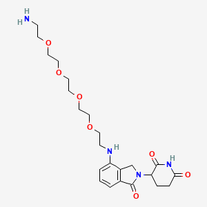 3-[7-[2-[2-[2-[2-(2-aminoethoxy)ethoxy]ethoxy]ethoxy]ethylamino]-3-oxo-1H-isoindol-2-yl]piperidine-2,6-dione