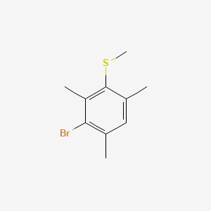 molecular formula C10H13BrS B15504539 (3-Bromo-2,4,6-trimethylphenyl)(methyl)sulfane 