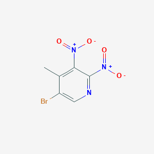 molecular formula C6H4BrN3O4 B15504540 5-Bromo-4-methyl-2,3-dinitropyridine 