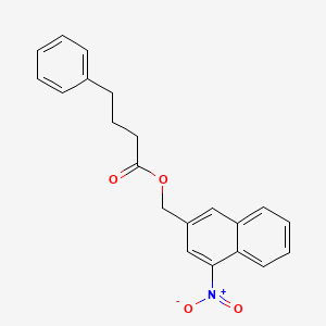 (4-Nitronaphthalen-2-yl)methyl 4-phenylbutanoate