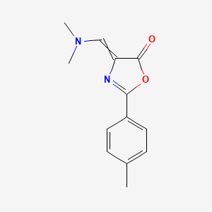 molecular formula C13H14N2O2 B15504587 (e)-4-((Dimethylamino)methylene)-2-(p-tolyl)oxazol-5(4h)-one 