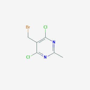 molecular formula C6H5BrCl2N2 B155046 5-(溴甲基)-4,6-二氯-2-甲基嘧啶 CAS No. 1780-34-3