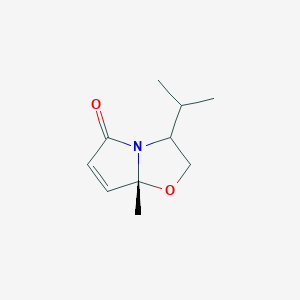 molecular formula C10H15NO2 B15504606 (3S,7aR)-3-isopropyl-7a-methyl-2,3-dihydropyrrolo[2,1-b]oxazol-5-one 