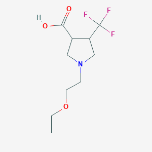 (3S,4S)-1-(2-Ethoxyethyl)-4-(trifluoromethyl)-pyrrolidine-3-carboxylicacid