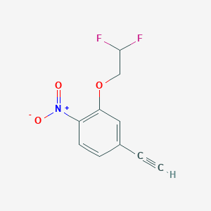 2-(2,2-Difluoroethoxy)-4-ethynyl-1-nitrobenzene