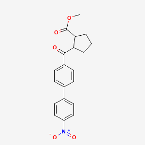 Methyl 2-[4-(4-nitrophenyl)benzoyl]cyclopentane-1-carboxylate