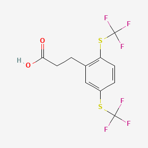 (2,5-Bis(trifluoromethylthio)phenyl)propanoic acid