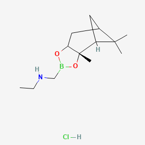 molecular formula C13H25BClNO2 B15504799 N-[[(2S)-2,9,9-trimethyl-3,5-dioxa-4-boratricyclo[6.1.1.02,6]decan-4-yl]methyl]ethanamine;hydrochloride 