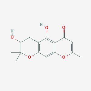 3,5-Dihydroxy-2,2,8-trimethyl-3,4-dihydropyrano[3,2-g]chromen-6-one