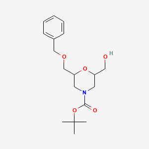 Tert-butyl 2-(hydroxymethyl)-6-(phenylmethoxymethyl)morpholine-4-carboxylate