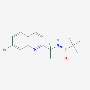 molecular formula C15H19BrN2OS B15504878 (R)-N-[1-(7-bromoquinolin-2-yl)ethyl]-2-methylpropane-2-sulfinamide 