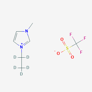 molecular formula C7H11F3N2O3S B15505025 3-(Ethyl-d5)-1-methyl-1H-imidazol-3-ium trifluoromethanesulfonate 