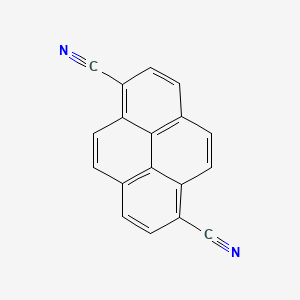 molecular formula C18H8N2 B15505028 Pyrene-1,6-dicarbonitrile CAS No. 27973-30-4