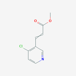 molecular formula C9H8ClNO2 B15505032 Methyl 3-(4-chloropyridin-3-yl)prop-2-enoate 