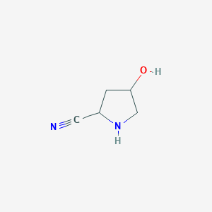 molecular formula C5H8N2O B15505049 (2R,4S)-4-hydroxypyrrolidine-2-carbonitrile 