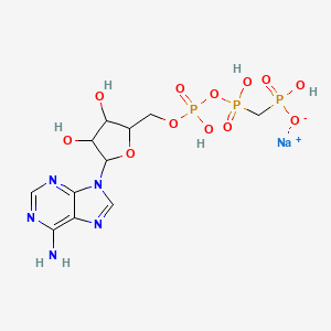 Sodium;[[[5-(6-aminopurin-9-yl)-3,4-dihydroxyoxolan-2-yl]methoxy-hydroxyphosphoryl]oxy-hydroxyphosphoryl]methyl-hydroxyphosphinate