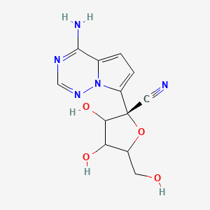 (2R)-2-(4-aminopyrrolo[2,1-f][1,2,4]triazin-7-yl)-3,4-dihydroxy-5-(hydroxymethyl)oxolane-2-carbonitrile