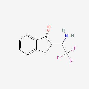 2-(1-Amino-2,2,2-trifluoroethyl)-2,3-dihydroinden-1-one