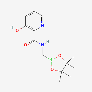 3-hydroxy-N-[(4,4,5,5-tetramethyl-1,3,2-dioxaborolan-2-yl)methyl]pyridine-2-carboxamide