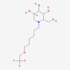 2-(Hydroxymethyl)-1-[6-(2,2,2-trifluoroethoxy)hexyl]piperidine-3,4,5-triol