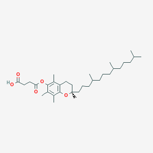 4-oxo-4-[[(2R)-2,5,7,8-tetramethyl-2-(4,8,12-trimethyltridecyl)-3,4-dihydrochromen-6-yl]oxy]butanoic acid