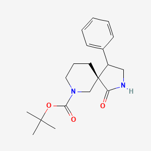 tert-butyl (4S,5S)-1-oxo-4-phenyl-2,9-diazaspiro[4.5]decane-9-carboxylate