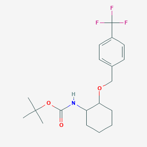 tert-butyl N-[2-[[4-(trifluoromethyl)phenyl]methoxy]cyclohexyl]carbamate