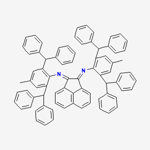 molecular formula C78H60N2 B15505415 N,N'-Bis(2,6-dibenzhydryl-4-methylphenyl)acenaphthylene-1,2-diimine 