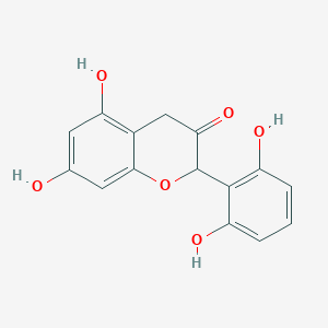 molecular formula C15H12O6 B15505446 4H-1-Benzopyran-4-one, 2-(2,6-dihydroxyphenyl)-2,3-dihydro-5,7-dihydroxy-,(2S)- 